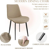 Dining Chairs, ern PU Leather Dining Room