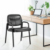 JHK Pu Leather Office Waiting Room Guest Chair Metal Frame