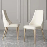 Modern Dining Chairs Set of 2, PU Cushion Accent Side Leisure Chairs