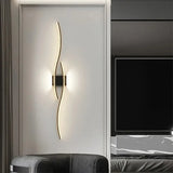 Long Strip LED Wall Lamp Modern Remote Control Dimming