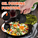 470 ML Oil Sprayer for Cooking, 2-in-1 Olive Oil