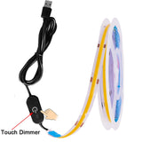 DC 5V LED COB Strip Light USB High Density Linear Lighting