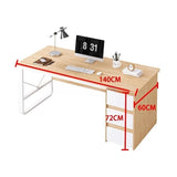 Simple Office Desk With Drawers And Cabinet Computer Desk And Chair Set