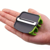 1pc Stainless Steel Handheld Vegetable Peeler with Rubber