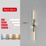 Long Strip LED Wall Lamp Modern Remote Control Dimming