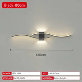 Long Strip LED Wall Lamp Modern Remote Control Dimming