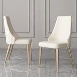 Modern Dining Chairs Set of 2, PU Cushion Accent Side Leisure Chairs