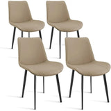 Dining Chairs, ern PU Leather Dining Room