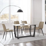 Dining Chairs, ern PU Leather Dining Room