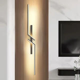 Long Strip LED Wall Lamp Modern Remote Control Dimming