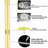 USB COB Lamp Strip DC5V 320LEDs