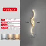 Long Strip LED Wall Lamp Modern Remote Control Dimming