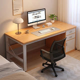 Simple Office Desk With Drawers And Cabinet Computer Desk And Chair Set