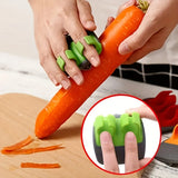 1pc Stainless Steel Handheld Vegetable Peeler with Rubber