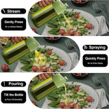 470 ML Oil Sprayer for Cooking, 2-in-1 Olive Oil